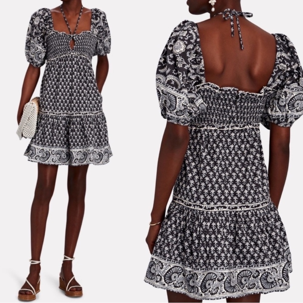 NWT Sea New York Jasper Puffed Sleeve Mini Dress